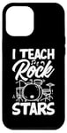 Coque pour iPhone 12 Pro Max J'enseigne aux stars du rock un professeur de musique drôle