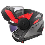 LS2, Casque Moto Modulable Scope II DURIA Black Red, 3XL