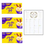 Ice Cream Dessert Bars Bundle With Flake 99 Chocolate Mini Bar x14, 114g - Pa...