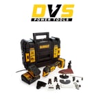 DeWalt DCS356M2 XR 3 Speed Oscillating Multi Tool 18V with 2x4Ah Batteries