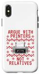 iPhone X/XS Ugly Christmas Printer, IT Technician, Computer Office Funny Case