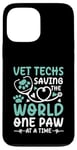 Coque pour iPhone 13 Pro Max Vet Techs Saving The World One Paw At A Time