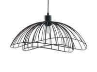 Suspension filaire - Fer - D. 47 x H. 120 cm - Noir - MANIA