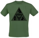 The Legend Of Zelda Triforce T-Shirt dark green