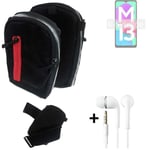 Shoulder bag / holster + earphones for Samsung Galaxy M13 4G Belt Pouch Case