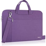 Ferkurn Laptop Bag Case for Women Men, Laptop Sleeve Computer Bag Briefcase with Shoulder Compatible with Macbook Pro/Air, HP Chromebook, Dell XPS, ASUS, Acer, Samsung, Purple, 17 17.3 Inch