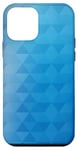 Coque pour iPhone 12 mini Polygone Géométrie Océan Bleu Dégradé