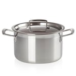 Le Creuset - 3-Ply gryte med lokk 20 cm 4L