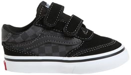 Vans Garçon Brooklyn Basket, KOU-Checkerboard Black/Asphalt, 25 EU