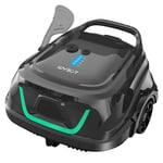 WYBOT A1 Aspirateur robot de piscine sans fil, double filtre, autonomie de 120 min, charge rapide de 2,5 h, pour piscines hors sol à fond plat, noir