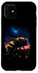 iPhone 11 Bee Under Starry Night Sky Cosmic Exploration Case