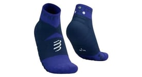 Chaussettes compressport ultra trail socks v2 0 low bleu