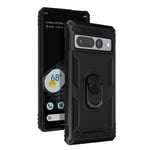 Made for Google Pixel 7 Pro Case Ultra Rigid Ring Stand Black