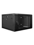 Lanberg WF01-6606-10B - 6U Wall Mount Rack Cabinet