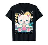 Cat Strawberry Milk Anime 90s Japanese Cat Japan T-Shirt