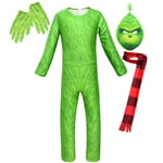 Party Kids Anime Cosplay Grinch Föreställningsdräkt för barn Costume 160cm