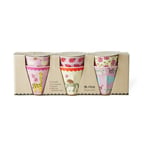 RICE Rice melaminkopp small 6-pack Wildlife pink