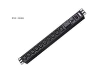 Aten Basic Pdu Pe0110sg-At-G - Strømfordelerenhet (Kan Monteres I Rack) - Ac 100-240 V - 2400 Va - Inngang: Iec 60320 C14 - Utgangskontakter: 10 (10 X Iec 60320 C13) - 1U - 3.05 M Kabel