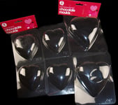 Love Heart Chocolate / Jelly Moulds - Ideal For Valentines Day! (Set of 6)