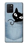 Pocket Black Cat Case Cover For Samsung Galaxy S10 Lite