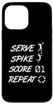 Coque pour iPhone 13 Pro Max Service Spike Score Repeat - Volleyball