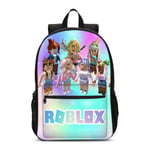 Flickor Rainbow Roblox Ryggsäck Skolväska Bokväska