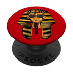 King Pharaoh Tutankhamun Sunglasses King Tut Sunglasses PopSockets PopGrip Adhésif