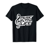 Music Is My Life Sounds Listening Melody Beats Vibes Lover T-Shirt