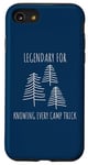 Coque pour iPhone SE (2020) / 7 / 8 Legendary for Knowing Every Camp Trick Inspirational Camping