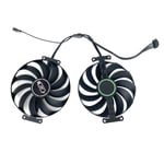 Ventilateur de carte vidéo 8 go pour ASUS Dual GeForce RTX FDC10U12S9-C 3060 V2 OC édition,95MM 3070 7 broches RTX3070TI 3060TI GPU - Type black 2-Fan T12