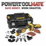 DeWalt DCS355M2 18V XR Brushless Multi-Tool with 35pc Accessory Kit (2 x 4.0Ah B