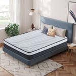 Yidatong - Matelas 90x190 cm - Ép 24cm - Ressorts Ensachés - Haute Densité - Mousse et latex - Soutien Parfait - Matelas pour Adulte Enfant