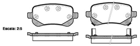 Bromsbelägg - Fiat - Freemont. Chrysler - Grand. Lancia - Voyager. Dodge - Grand caravan, Journey