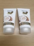 DOVE BODY LOVE RESTORING CARE HAND CREAM WITH COCONUT & ALMOND 75ML X2 JUST£7.99