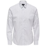 Chemise Only & Sons   ONSSANE LIFE SLIM LS DITSY POPLIN SHIRT