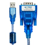 Autre Convertisseur de série USB vers RS-232, 1 port, avec câble adaptateur de protection ESD, puce FTDI, usb vers com db9 Nipseyteko