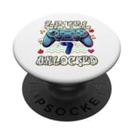 Level 7 Gamer vidéo débloqué 7ème anniversaire pour garçons PopSockets PopGrip Adhésif