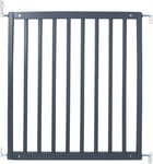 Safetots Simply Secure Wooden Gate, 72cm - 79cm, Grey, Wooden Stair Gate, Screw