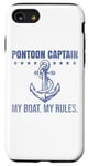 Coque pour iPhone SE (2020) / 7 / 8 Ponton Captain My Boat My Rules Drôle de propriétaires de voiliers