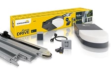 Schellenberg 60923 Kit de motorisation port de garage Smart Drive L, avec 2 télécommandes 868 MHz, 600N, Surface de porte Max. 10 m², 2,35 x 4,25, Gris