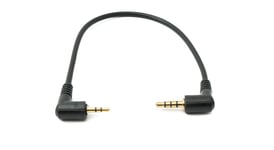 System-S Audio Cable 20 cm 2.5 mm Jack Plug to 3.5 mm Plug Angle AUX