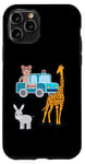 iPhone 11 Pro Yellow-Giraffe donkey-and-bear at the kids-zoo Case