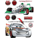 Ag Art - Stickers géant Cars Flash McQueen & Francesco Bernoulli Silver Disney