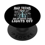 Rad Techs le font avec les lumières éteintes radiologiste PopSockets PopGrip Adhésif