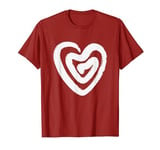 Heart Valentines Day Graphic Tee |Women Men Love Hearts Red T-Shirt