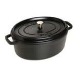 Staub La Cocotte Pata Ovaali 33 cm, Valurauta Musta 40509-322-0