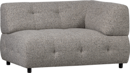 Louis Modulære sofa 1,5-sæder med arm højre, grov melange kaffe H73x90x122 cm