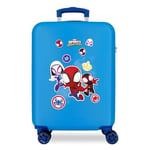 Marvel Spiderman Go toiles aller Valise cabine bleue 38x55x20 cms ABS rigide Serrure à combinaison latérale 34L 2 kgs 4 roues doubles Bagage à main