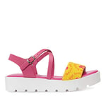 Agatha Ruiz de la Prada Femme A92 Sandale, Fucsia Amarillo, 36 EU