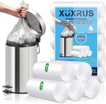 XUXRUS 10l Pedal Bin Liners 200 Counts Small Clear Plastic Bin Bags Strong Trash